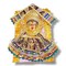 Varalaxmi Goddess Face Set Devi Mata Mukhota Mahalaxmi Face Velvet Idol Gotta with Embroidery Dress Jewelry for Vara Lakshmi Vratam Navaratri Margashirsha Vratha Pooja Temple